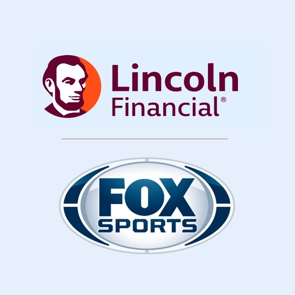 Lincoln Financial Logo sits above Fox Sports Logo