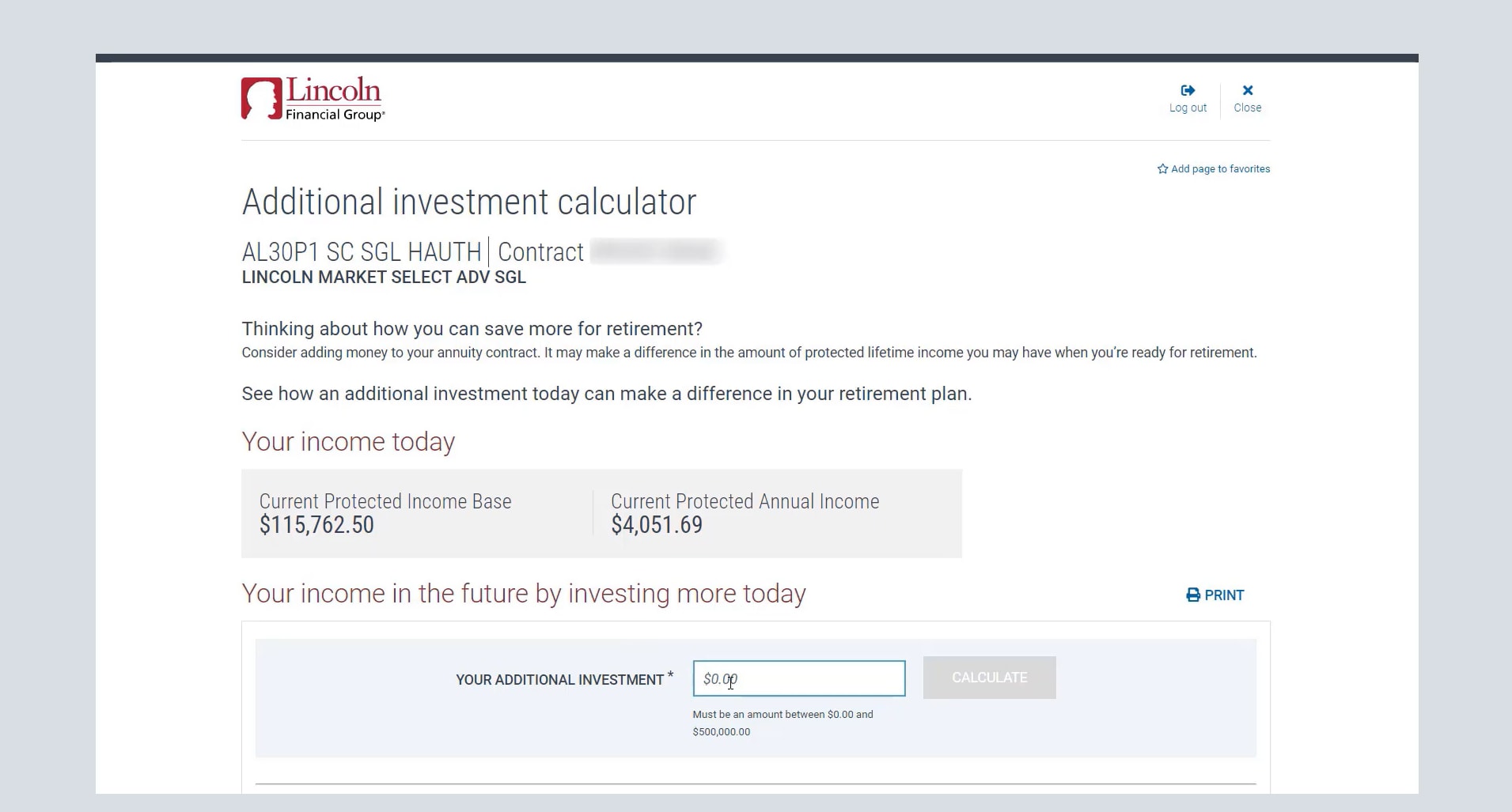 Additional Deposit Calculator