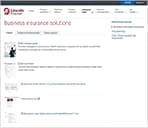 Business insurance solutions center