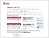 Patience pays off flyer