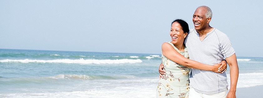 A couple on beach