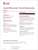 Lincoln MYGuarantee Plus 10 Fact Sheet