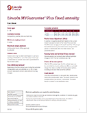 Lincoln MYGuarantee Plus Fact Sheet