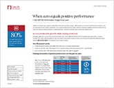 When zero equals positive performance