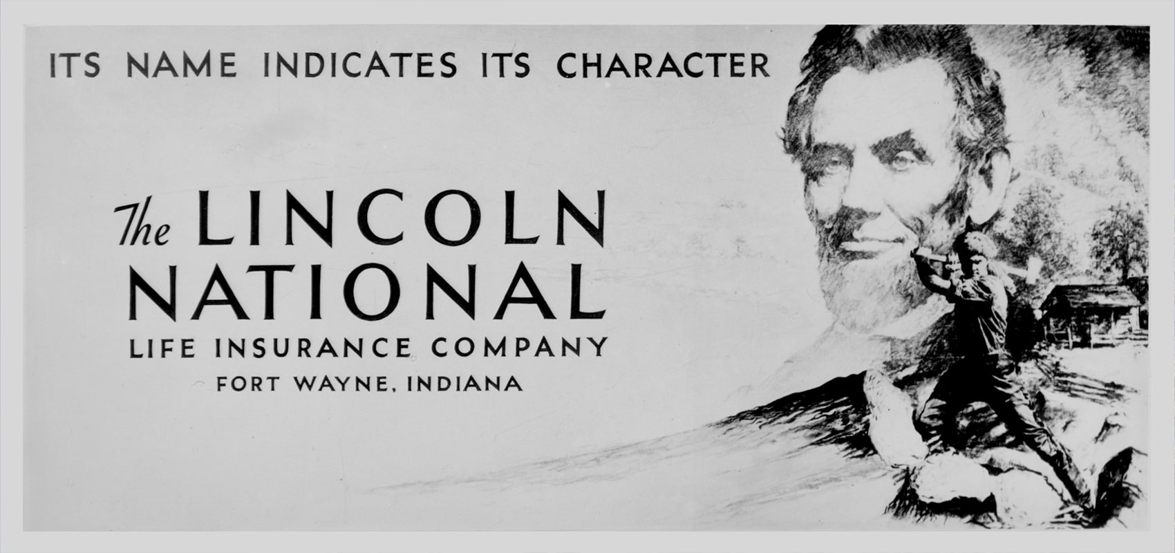 old advertisement for Lincoln National Insurance