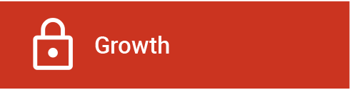 icon of a padlock next to word Growth