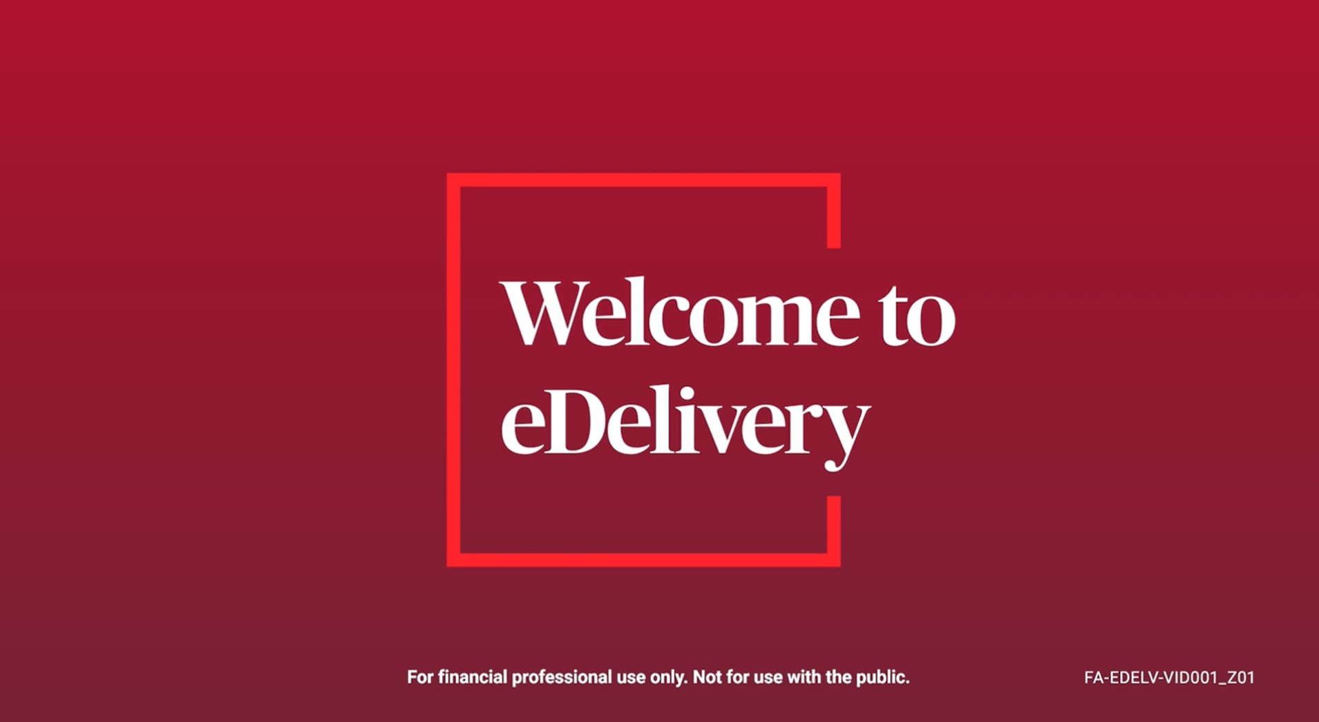 Image from Weclome to eDelivery Video