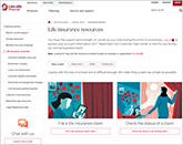clickable screenshot of Life Insurance Resources webpage