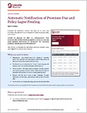 Automatic Notification of Premium Due and Policy Lapse Pending document