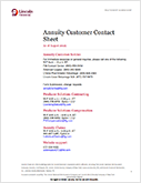 Annuity Customer Contact Sheet