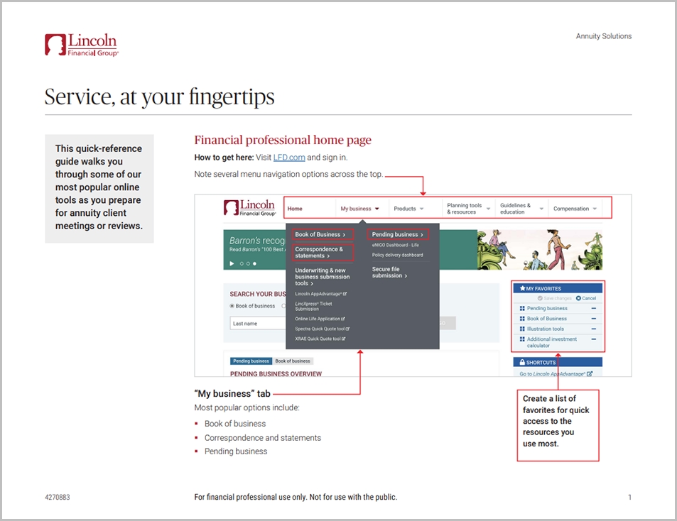 Service at your fingertips document