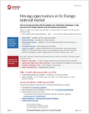 Driving opportunities in the foreign national market flyer