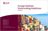 Foreign national underwriting guidelines