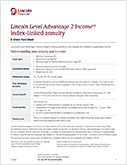Lincoln Level Advantage 2 Income indexed variable annuity B-Share PDF Image