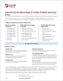 Lincoln Level Advantage 2 indexed variable annuity B-Share PDF Image