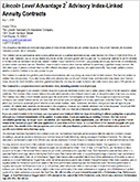 Lincoln Level Advantage Advisory 2 variable and index-linked annuity PDF Image