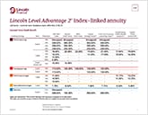 Lincoln Level Advantage 2 Advisory rate sheet image