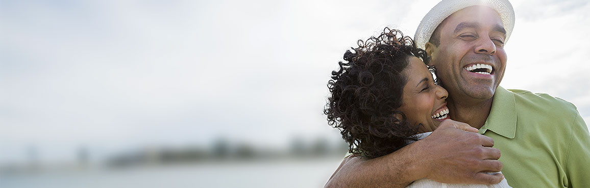 Man and Women Hugging