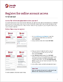 Participant online account registration