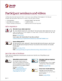 New participant seminars and videos