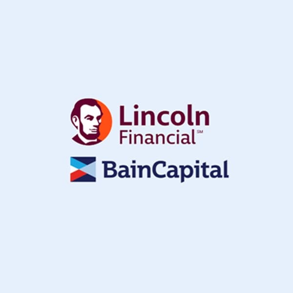 logos for Lincoln Financial and Bain Capital