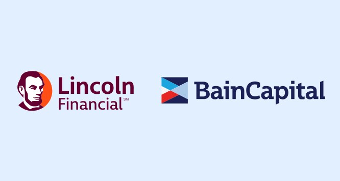 logos for Lincoln Financial and Bain Capital