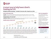 A smart way to help boost client’s funding for LTC flyer