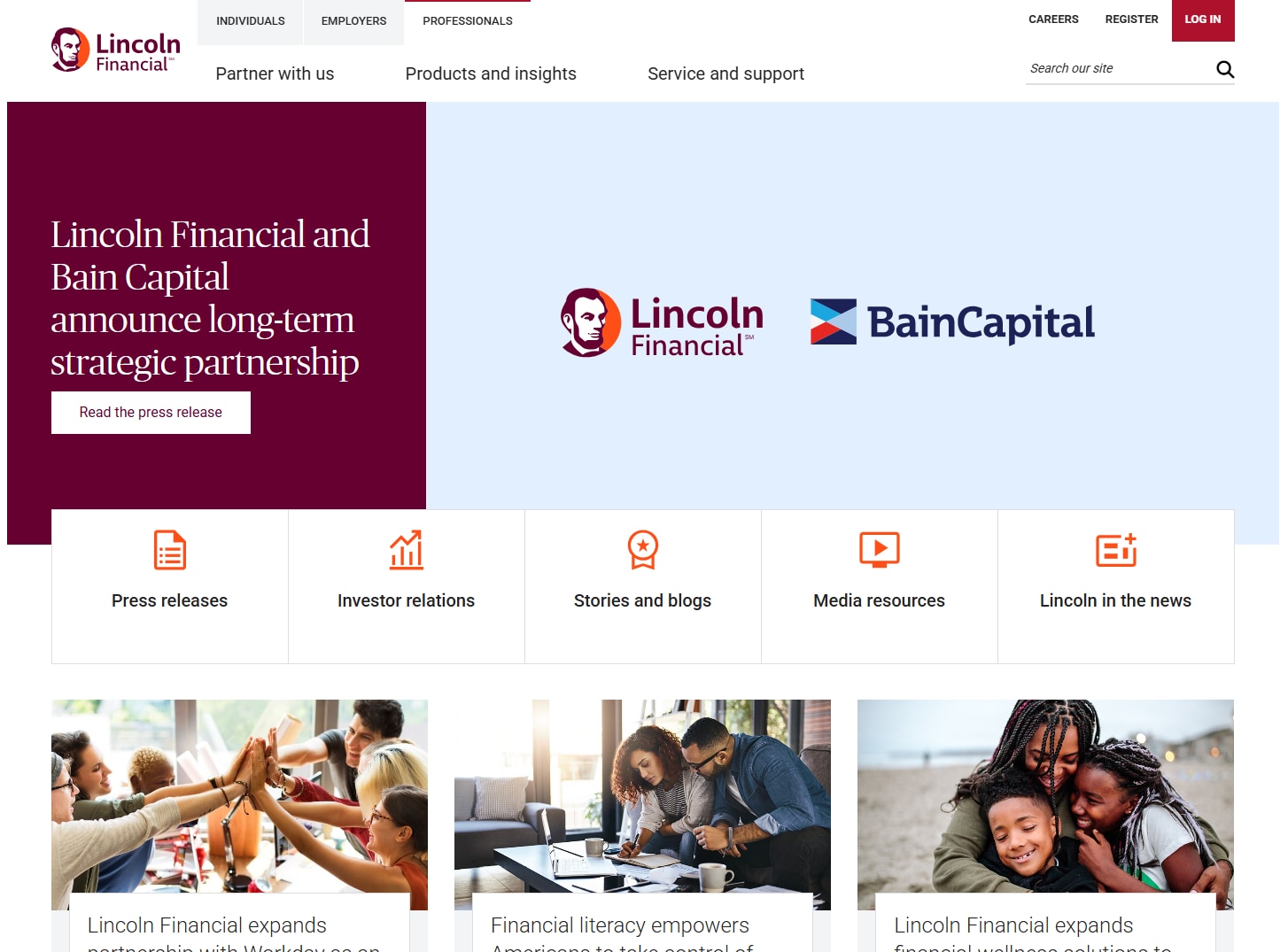 Lincoln Newsroom site