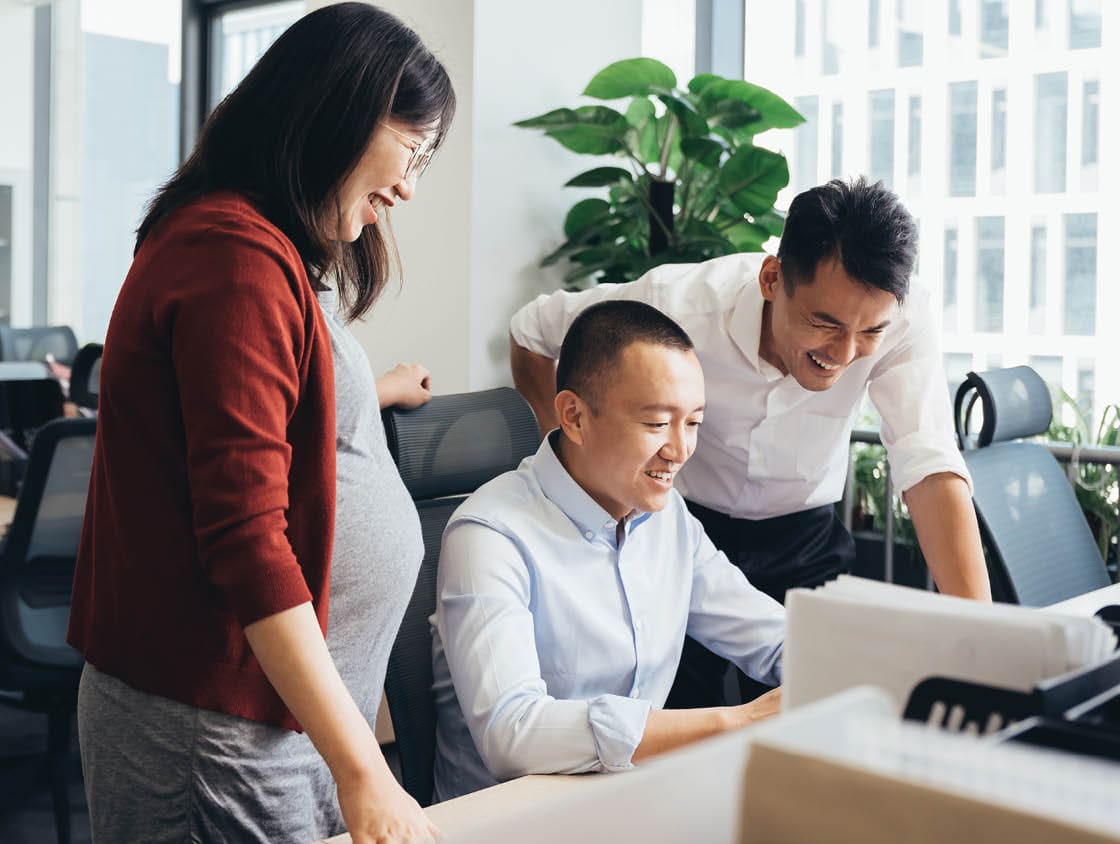 co-workers in an office