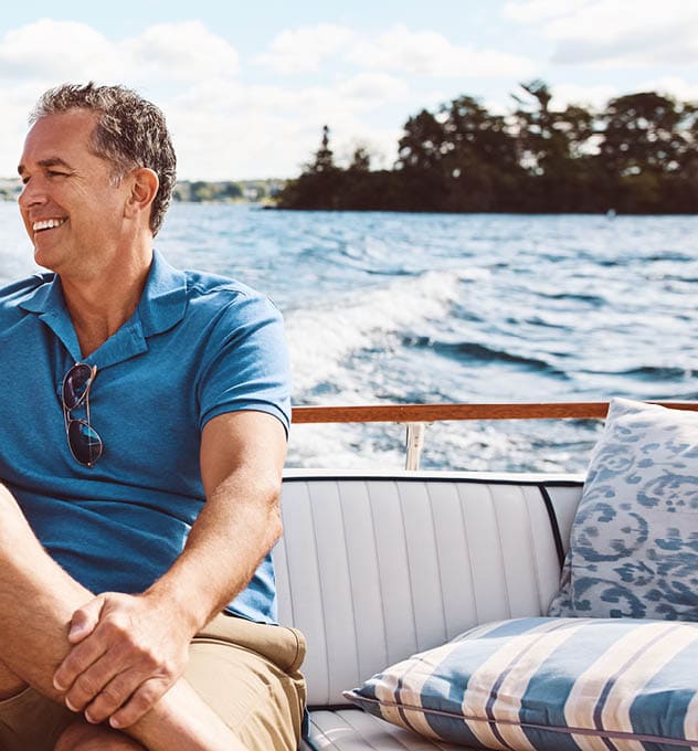 couple on a boat