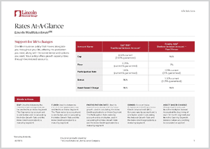 Rates at-a-glance flier