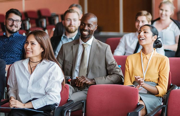 Group of people at business conference.