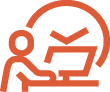 Icon of a person at a computer