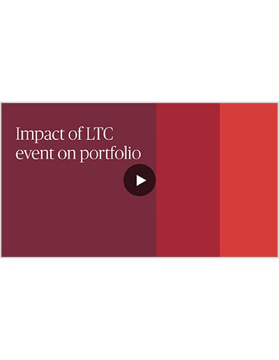 Impact of LTC event on portfolio video