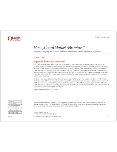 MoneyGuard Market Advantage® Retail Fund Equivalent