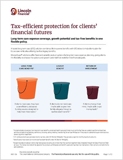 Tax-efficient protection for clients’ financial futures