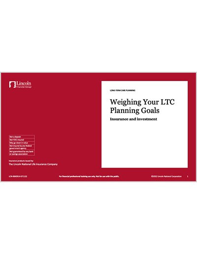 Weighing your LTC goals - MMA vs. Mutual Funds Presentation