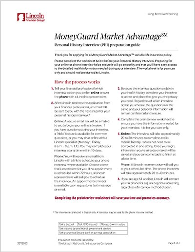 MoneyGuard Market Advantage (PHI) preparation guide