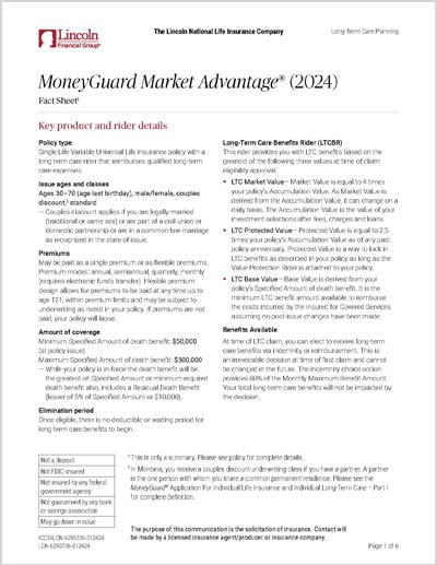 MoneyGuard Market Advantage 2024 Client Fact Sheet 