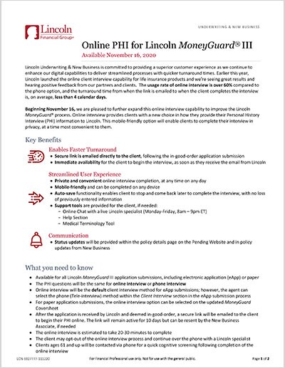 MoneyGuard Online Interview – Agent Overview