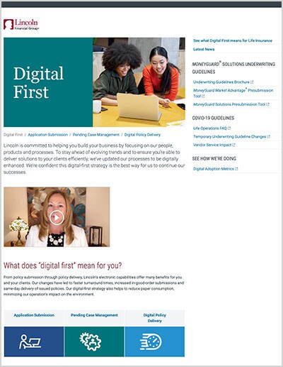 MoneyGuard Go Digital page