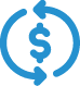 Arrows circling a dollar sign icon