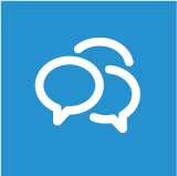 Conversation Icon - Speech bubbles with 97%