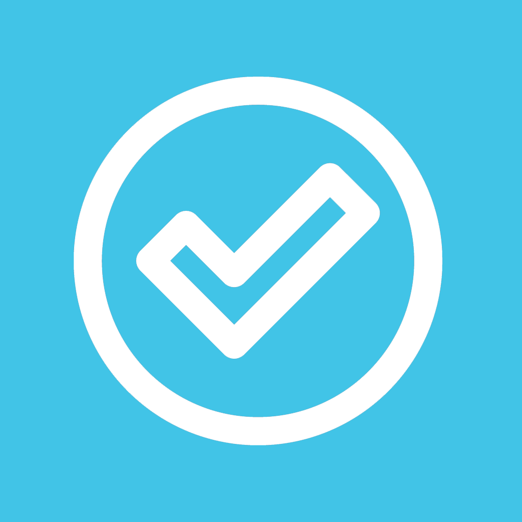 Icon of a checkmark