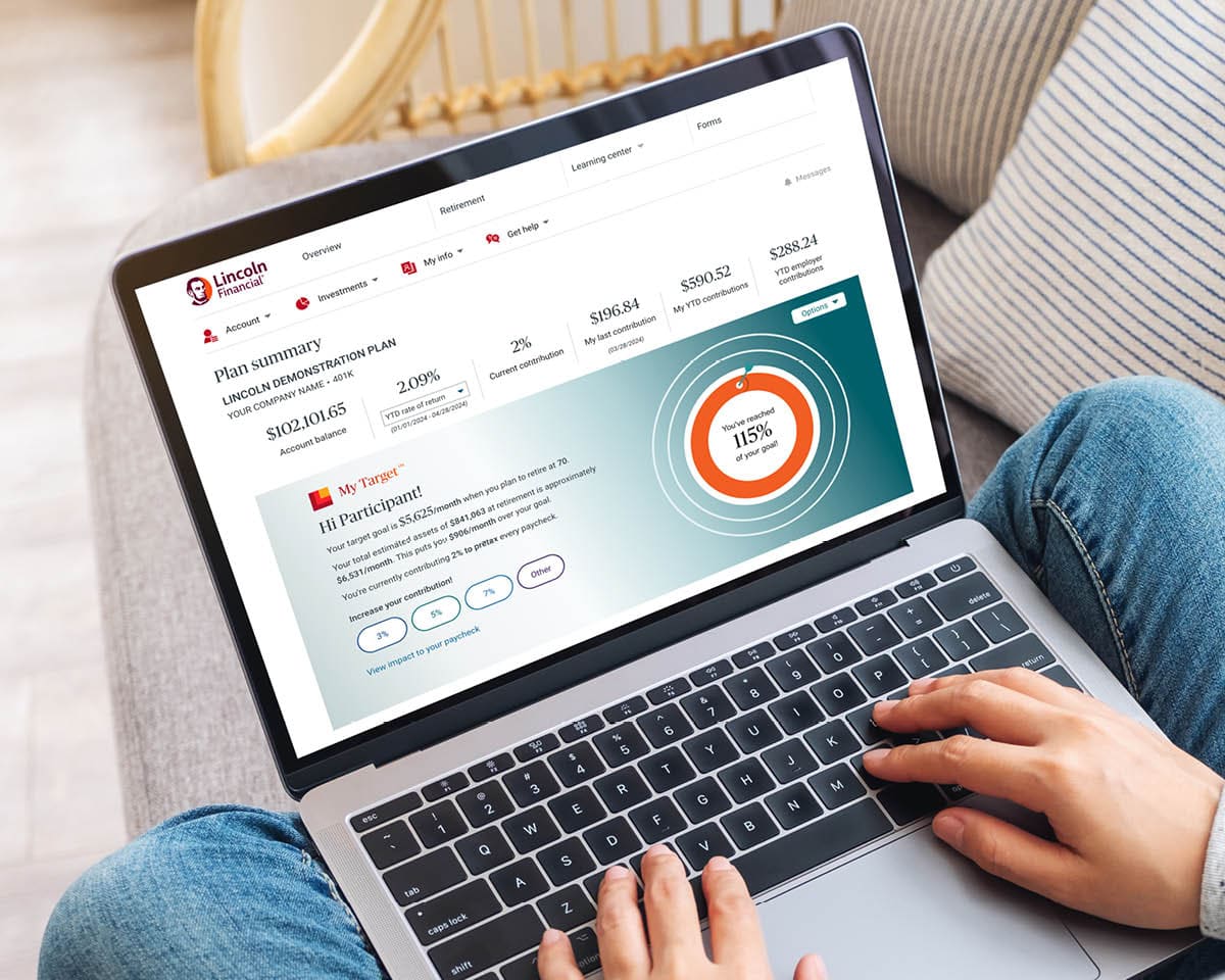 laptop with MyTarget on screen