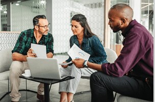 colleagues having a meeting