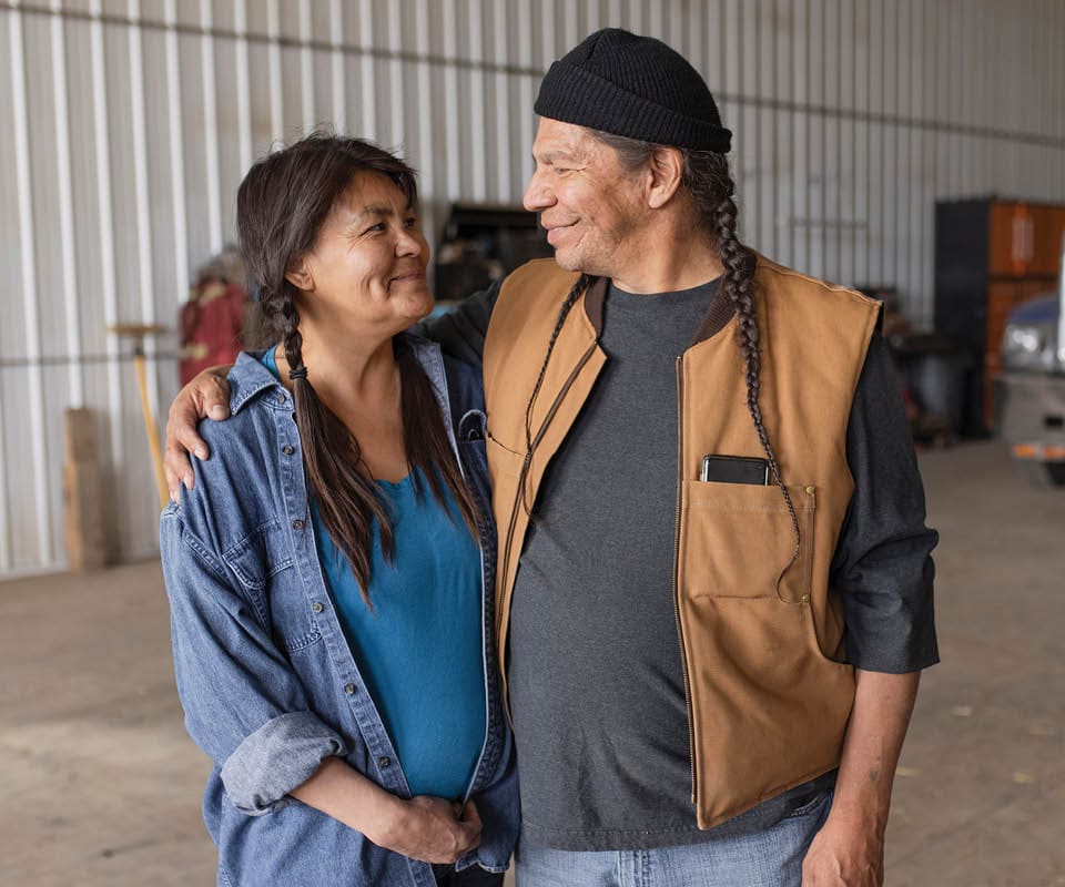 couple looking at each other