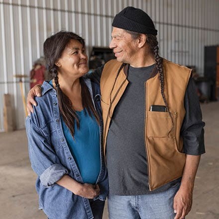 couple looking at each other