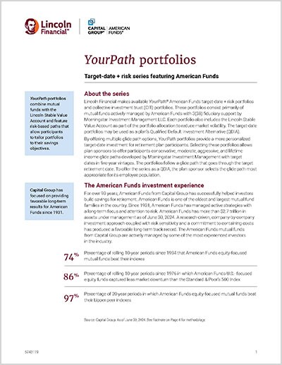 YourPath® (Alliance & Director) American Funds® portfolios overview