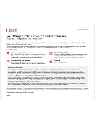 YourPath® (Alliance) portfolios built with iShares® performance
